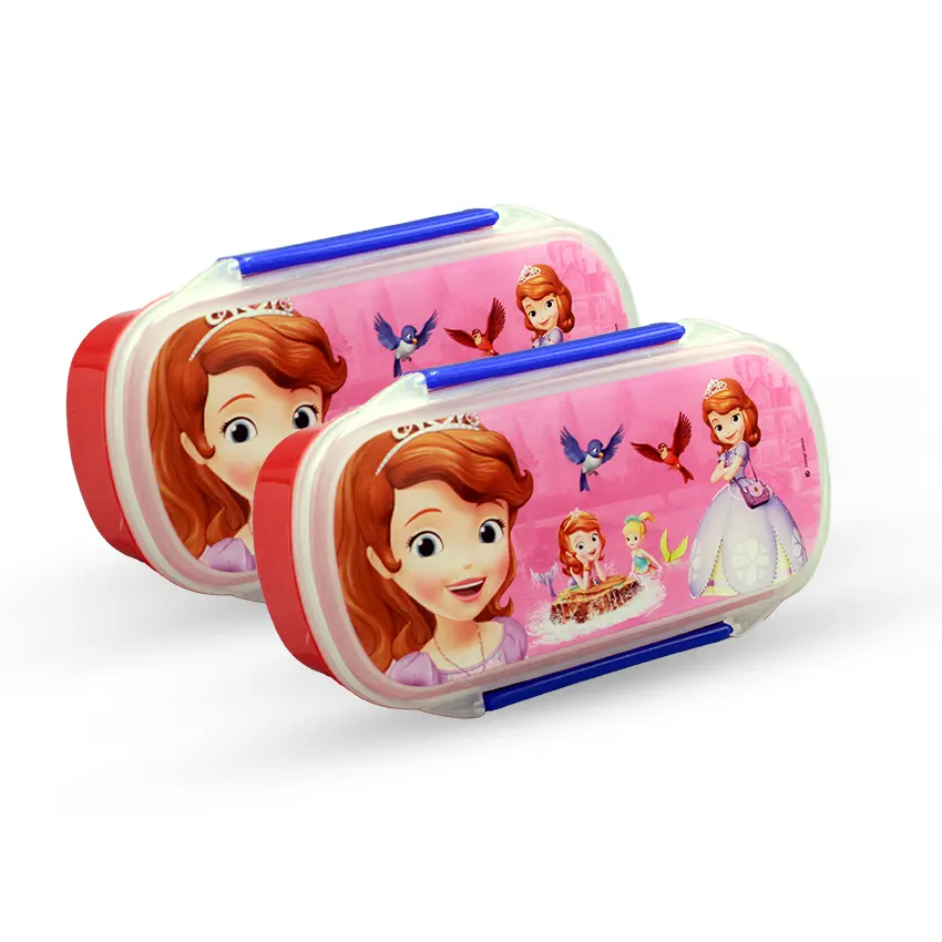 Bento Lunch Box M-2 Pack of 2 - (600ml) With Sticker - Image 3