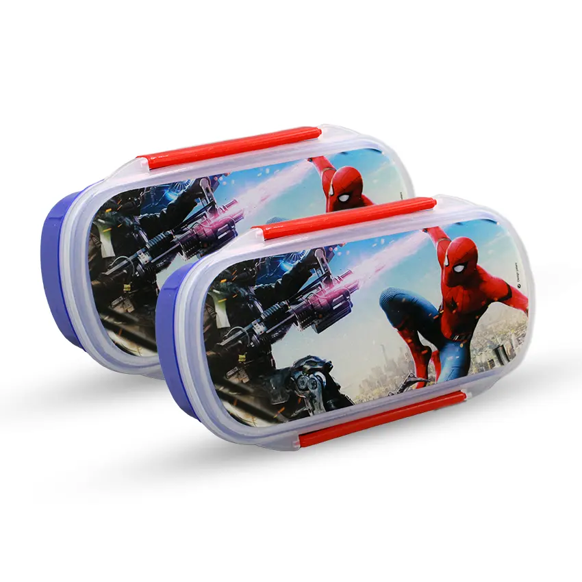 Bento Lunch Box M-2 Pack of 2 - (600ml) With Sticker - Image 4