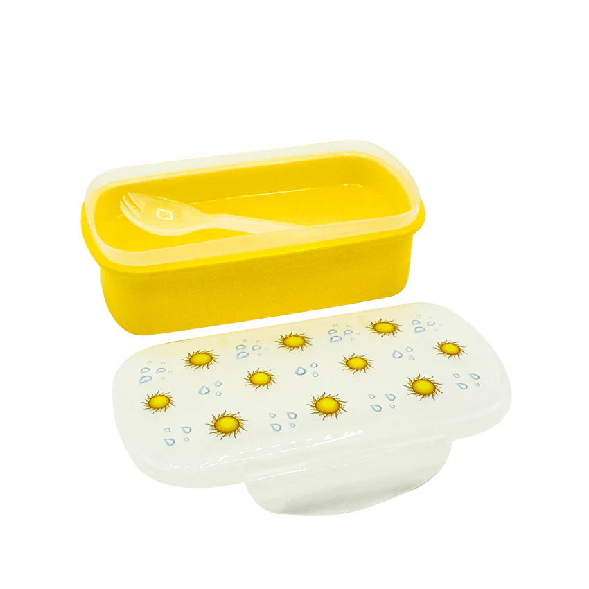 Bento Lunch Box M-1 Pack of 2 - (600ml) Without Sticker - Image 3