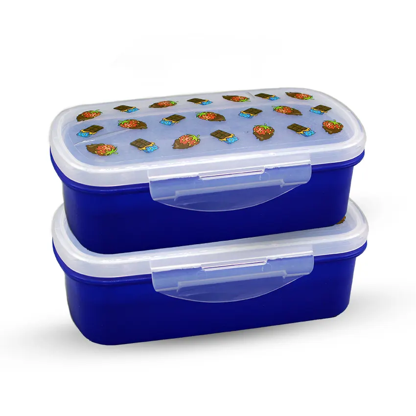 Bento Lunch Box M-2 Pack of 2 - (600ml) Without Sticker - Image 3