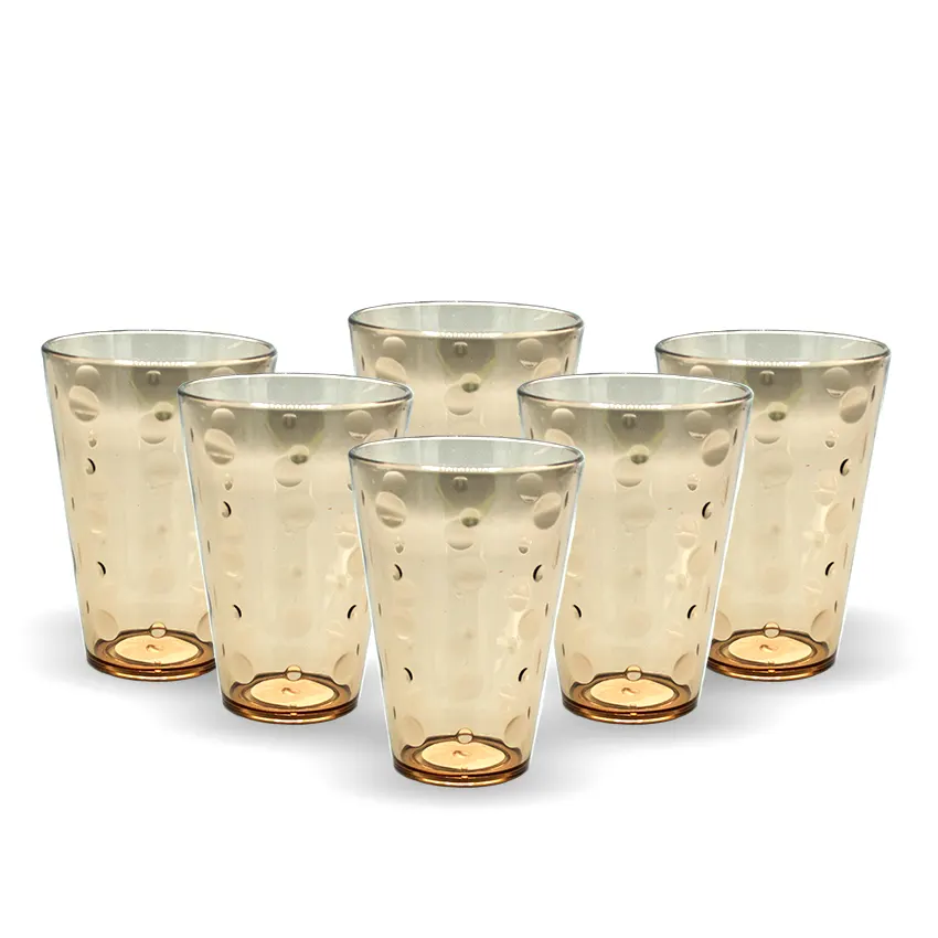 Party Acrylic Glass M-3 Pack of 6 - (250ml) - Image 6