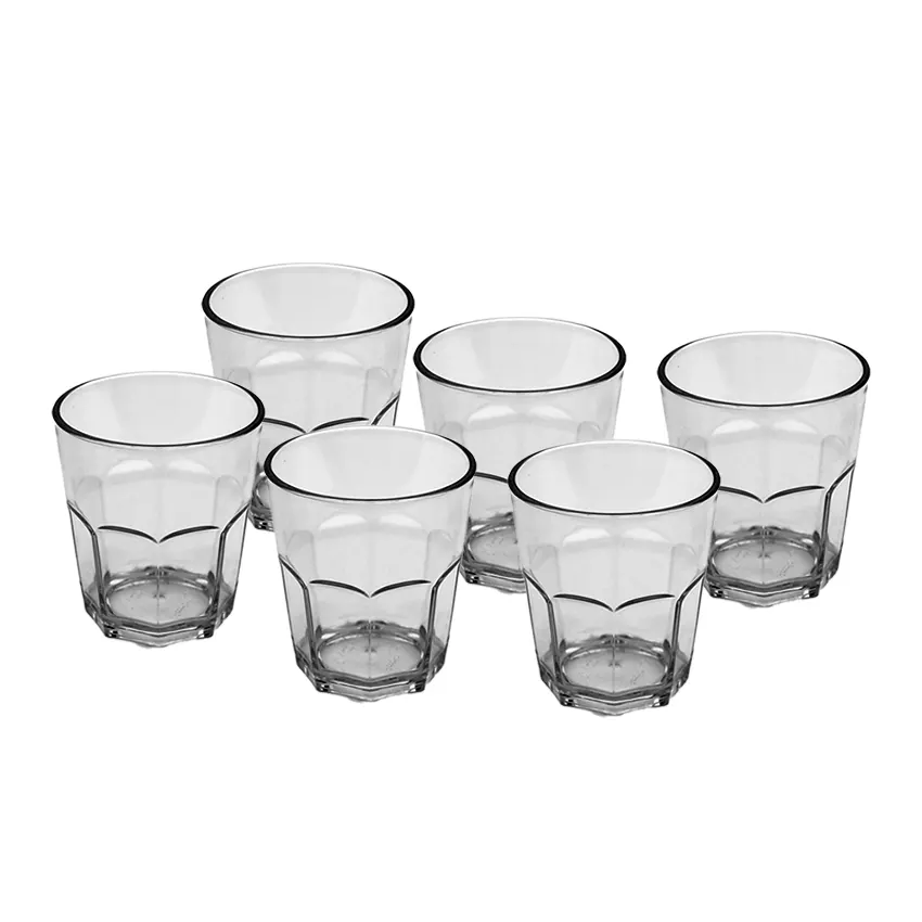Party Acrylic Glass M-4 Pack of 6 - (250ml) - Image 3