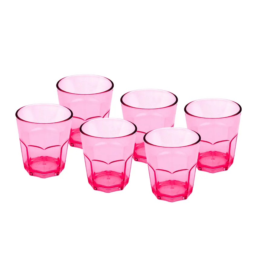 Party Acrylic Glass M-4 Pack of 6 - (250ml) - Image 4
