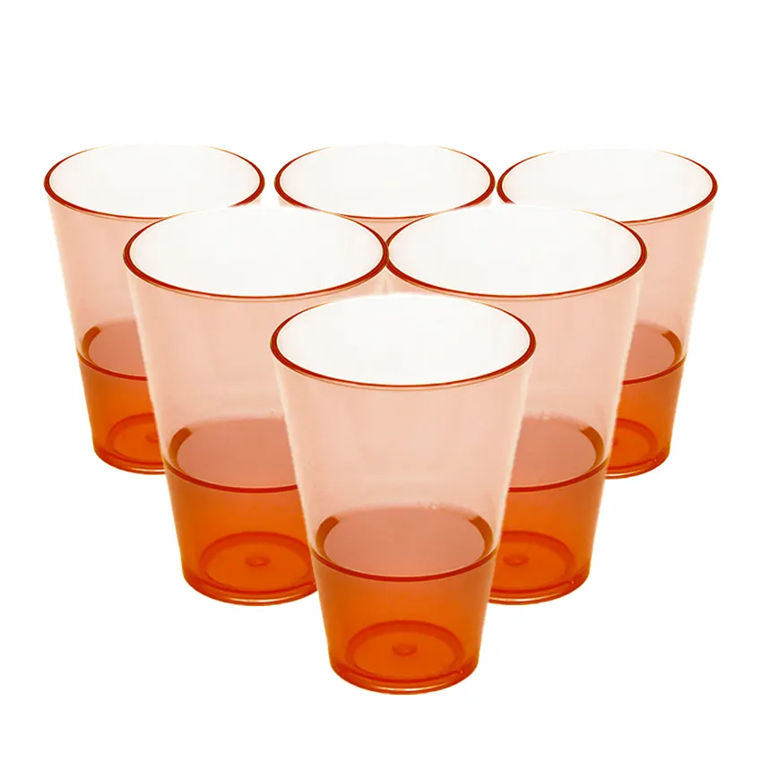 Party Acrylic Glass M-6 Pack of 6 - (250ml)