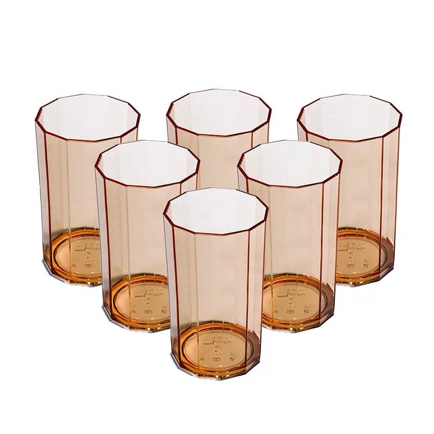 Party Acrylic Glass M-8 Pack of 6 - (250ml) - Image 3