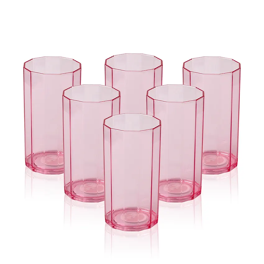 Party Acrylic Glass M-8 Pack of 6 - (250ml) - Image 4