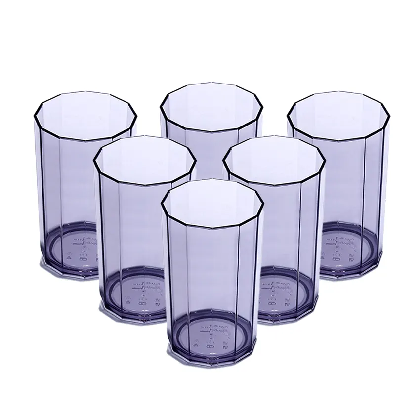 Party Acrylic Glass M-8 Pack of 6 - (250ml) - Image 5
