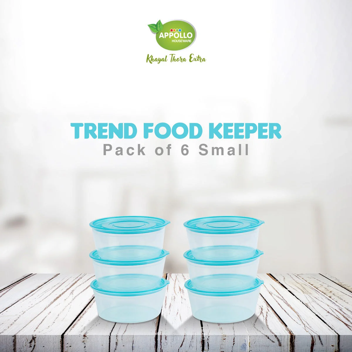 Trend Food Container Pack of 6 Small - (390ml) - Image 5