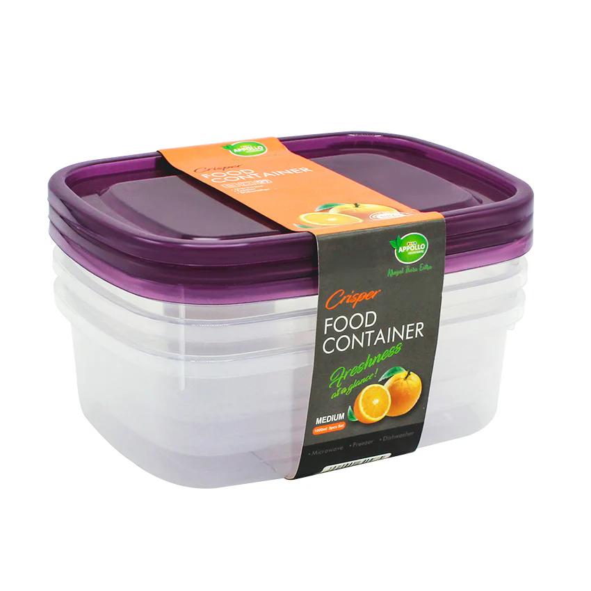 Crisper Food Container Medium - (1000ml) - Image 2