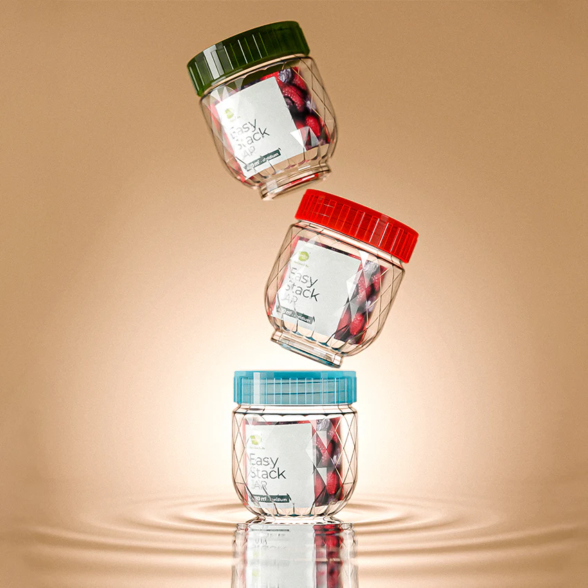 Easy Stack Jar Pack of 2 Small - (400ml) - Image 2