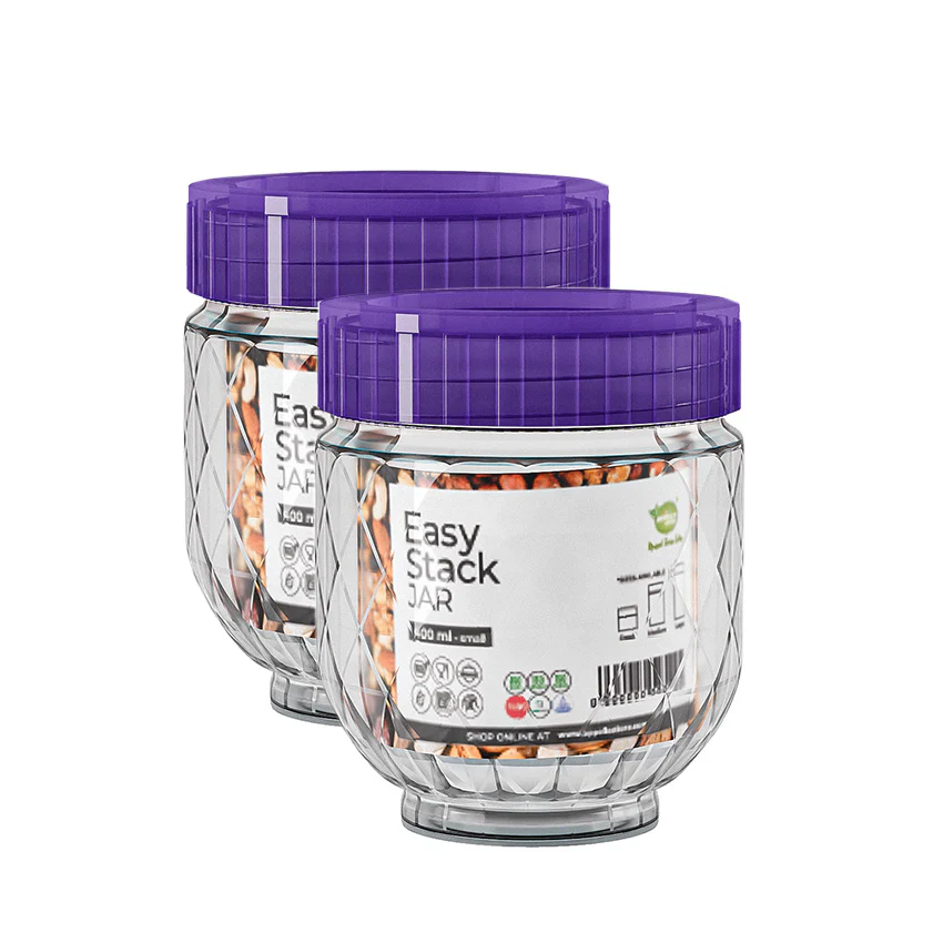Easy Stack Jar Pack of 2 Small - (400ml) - Image 6