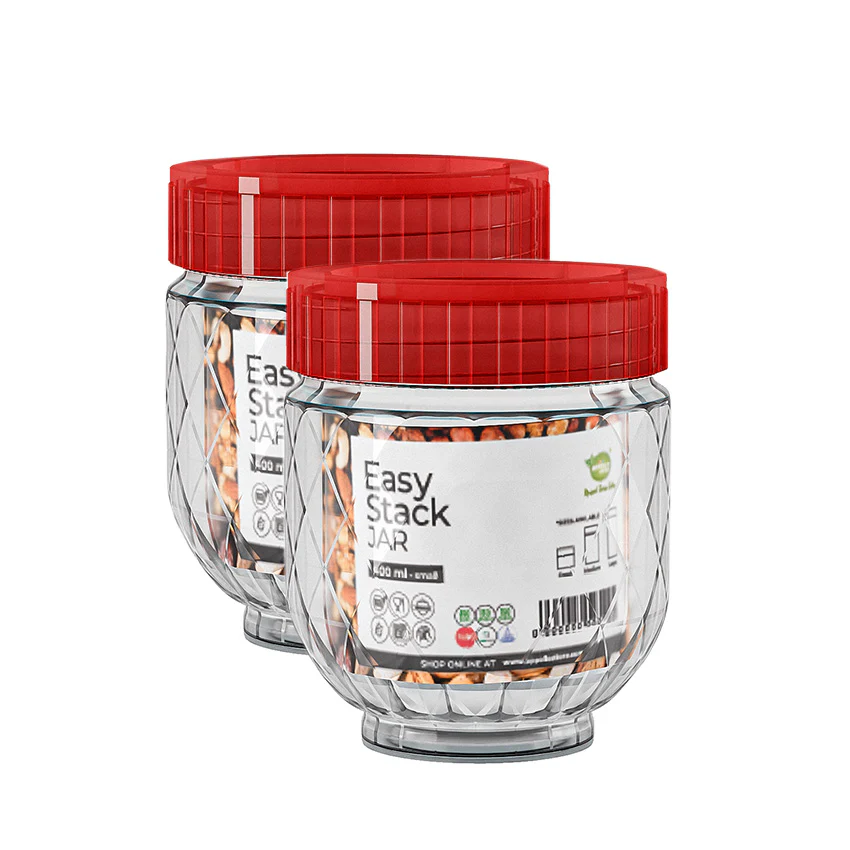 Easy Stack Jar Pack of 2 Small - (400ml) - Image 7