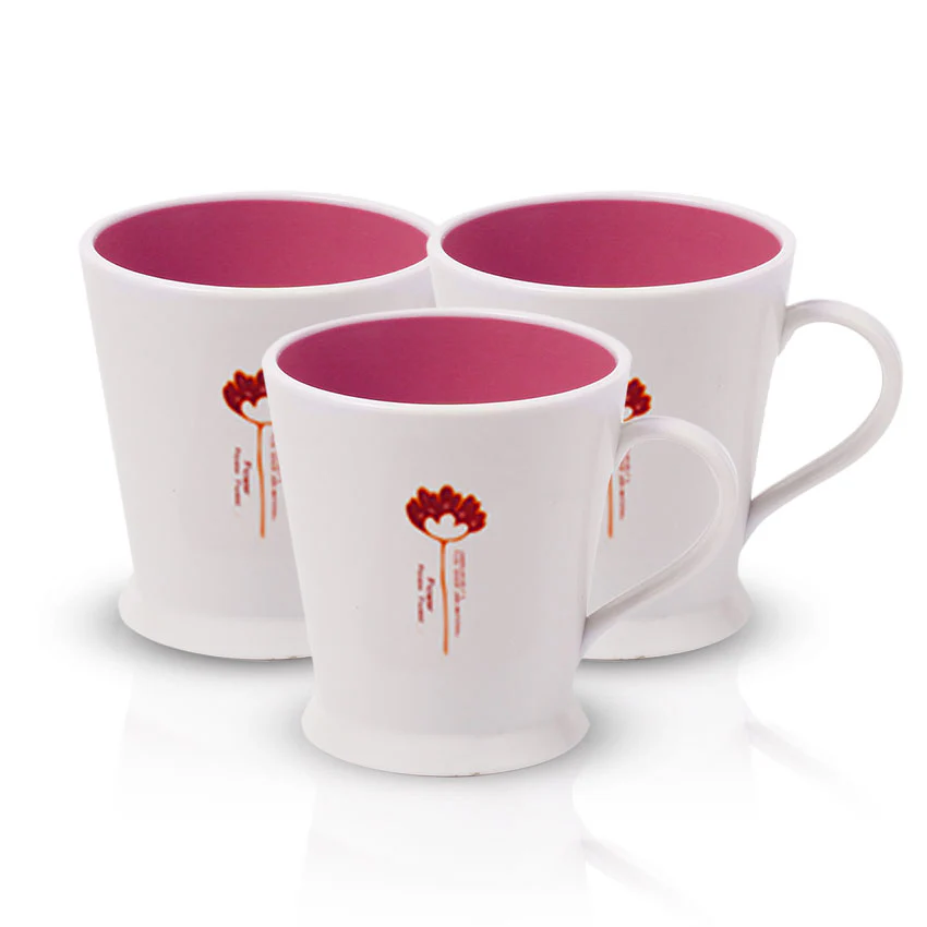 Flower Mug Pack of 3 - (250ml) - Image 3