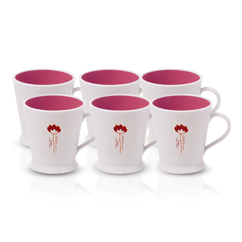 Flower Mug Pack of 6 - (250ml) - Image 3