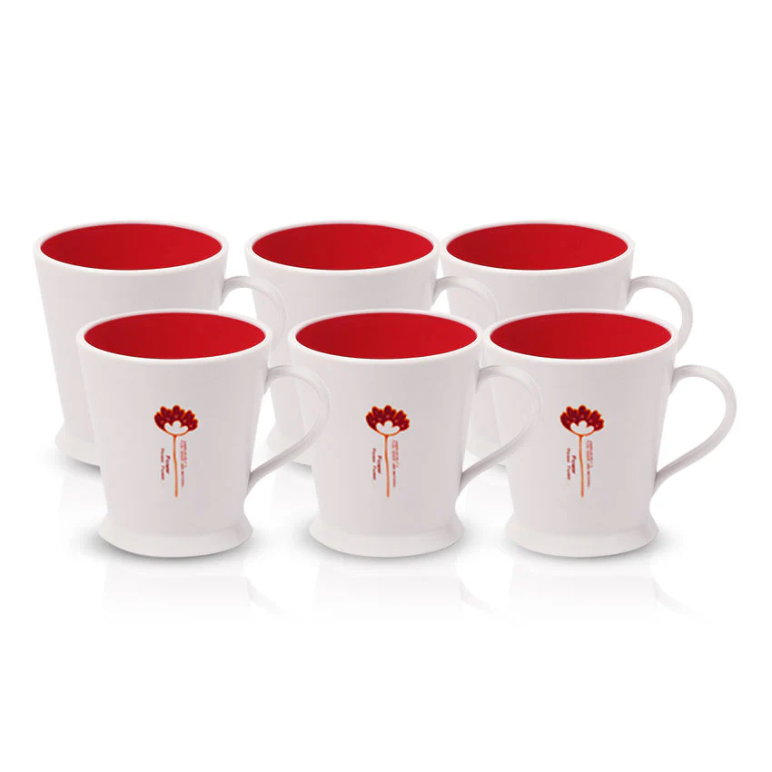 Flower Mug Pack of 6 - (250ml) - Image 4