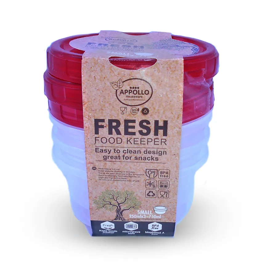 Fresh Food Container Pack of 6 Small - (250ml) - Image 2
