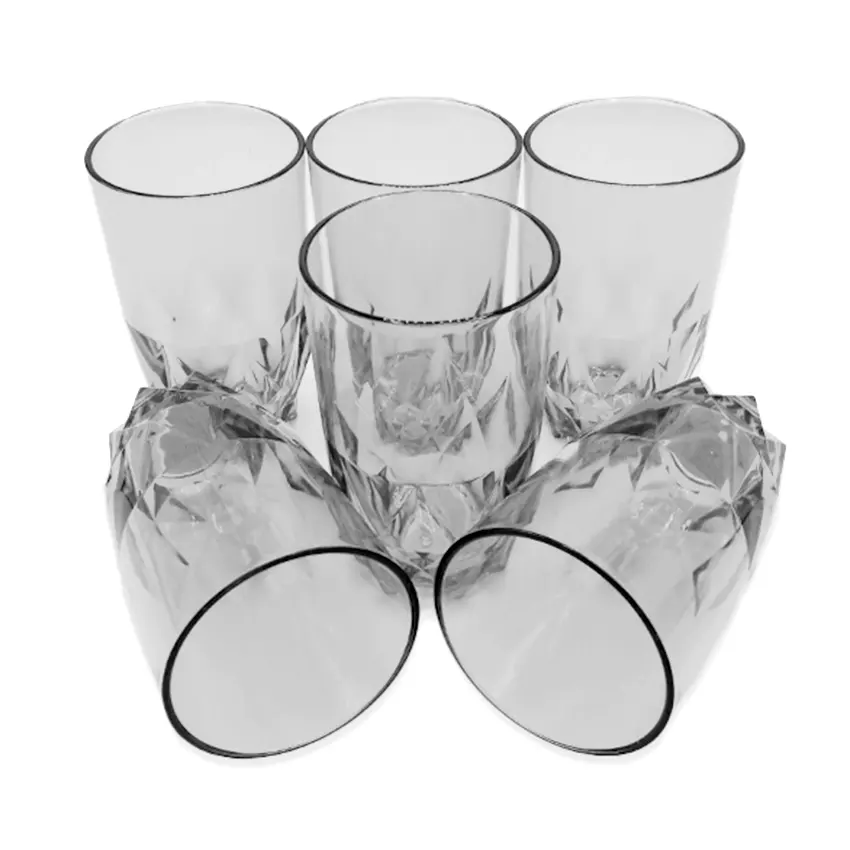 Party Acrylic Glass M-11 Pack of 6 - (250ml) - Image 3
