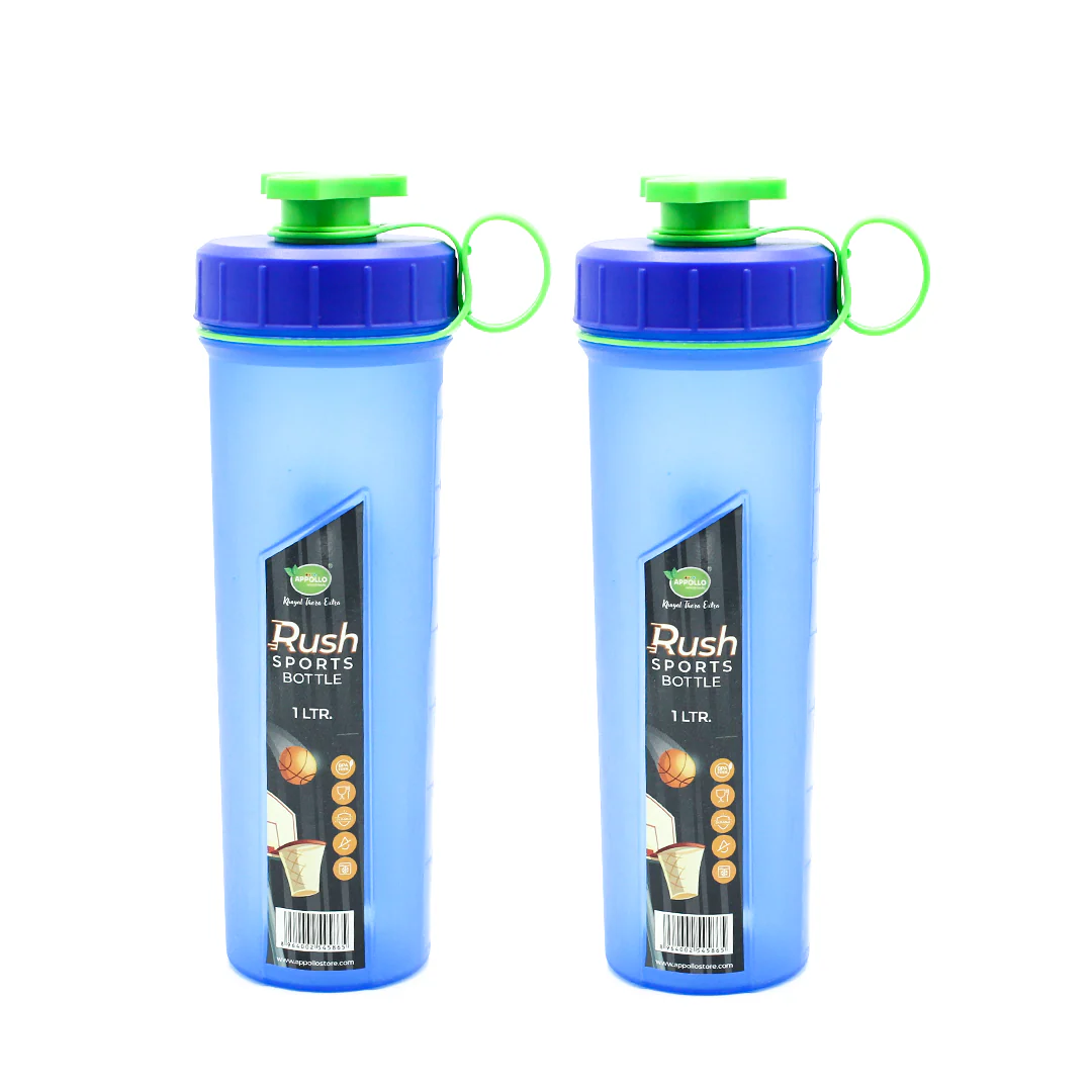 Rush Sports Water Bottle Large Pack of 2 - (1Ltr) - Image 3