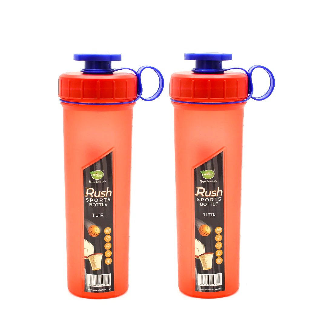 Rush Sports Water Bottle Large Pack of 2 - (1Ltr) - Image 4