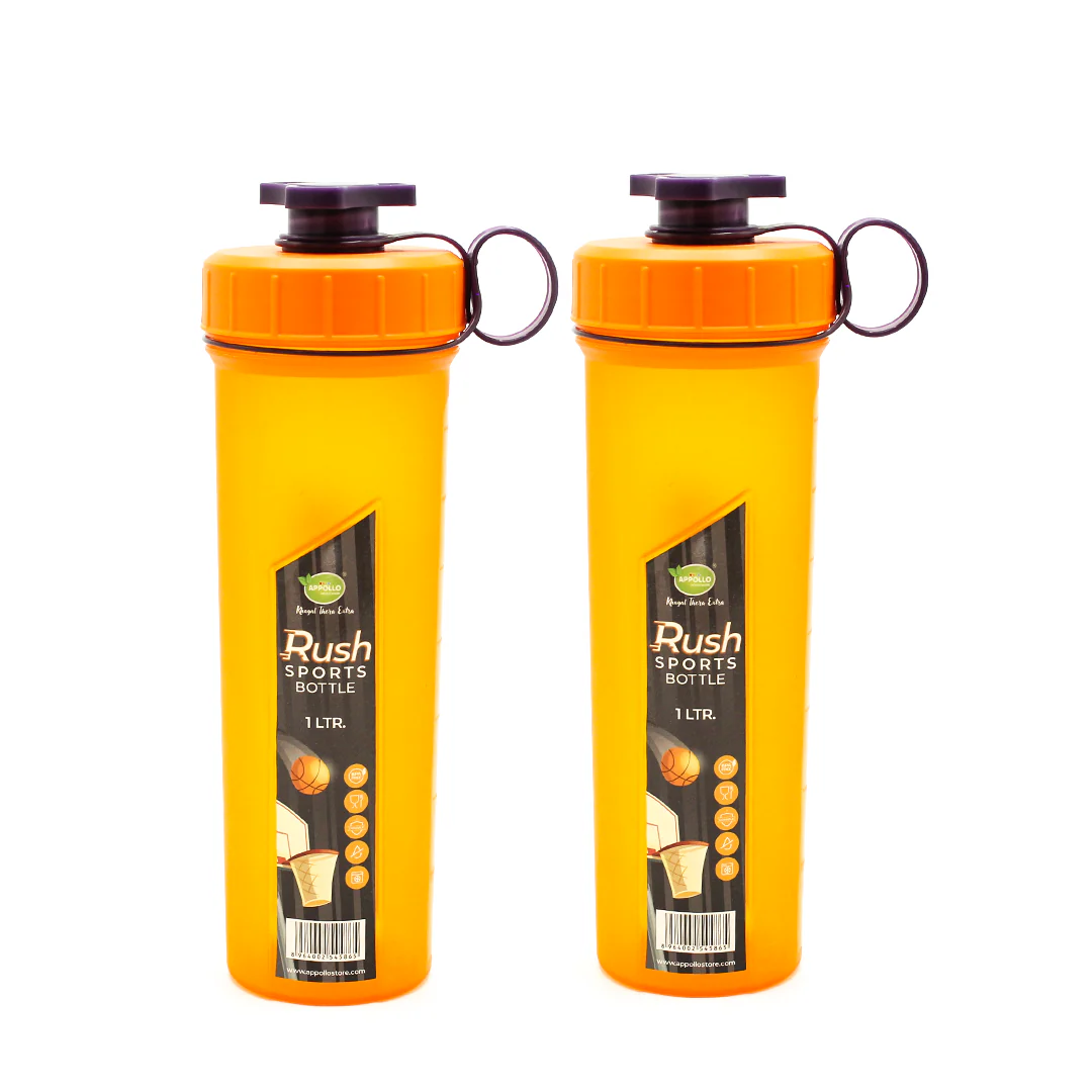 Rush Sports Water Bottle Large Pack of 2 - (1Ltr) - Image 5