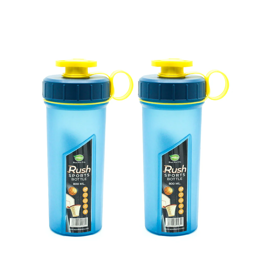 Rush Sports Water Bottle Small Pack of 2 - (800ml) - Image 2