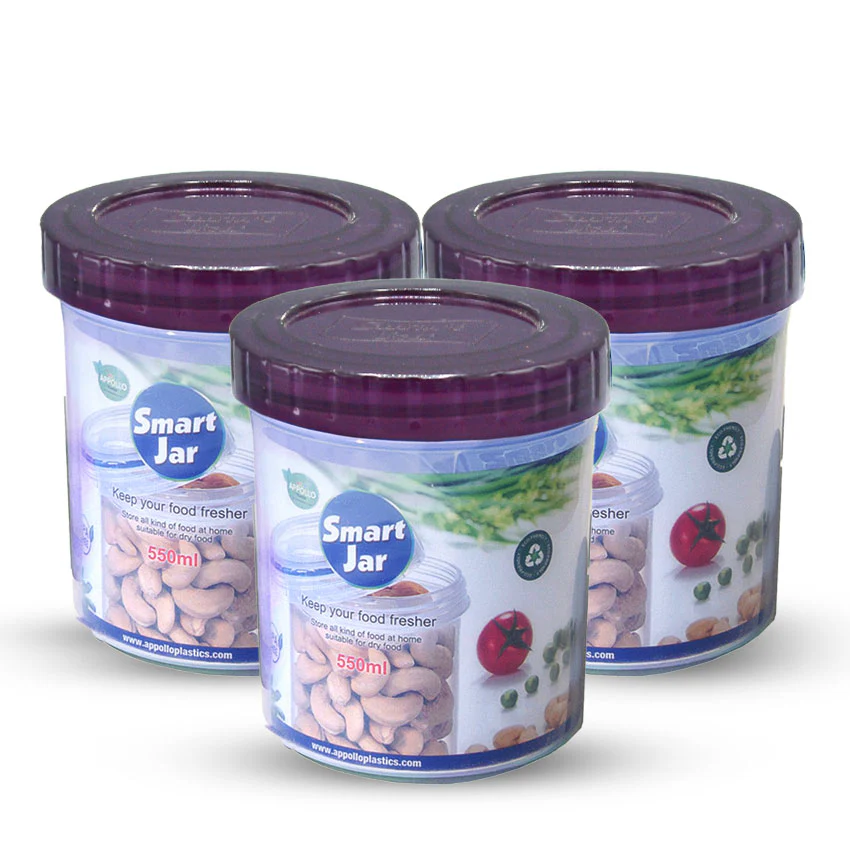 Smart Jar Pack of 3 Medium (550ml) - Image 3