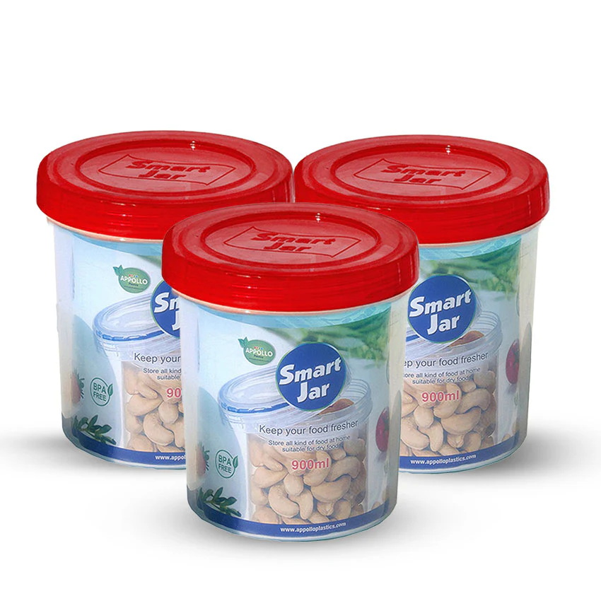 Smart Jar Pack of 3 Large - (900ml) - Image 3