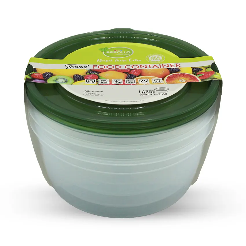Trend Food Container Large Pack of 3 - (950ml) - Image 3