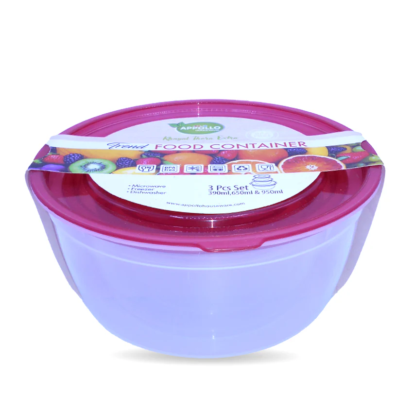 Trend Food Container Medium Pack of 3 - (650ml) - Image 2